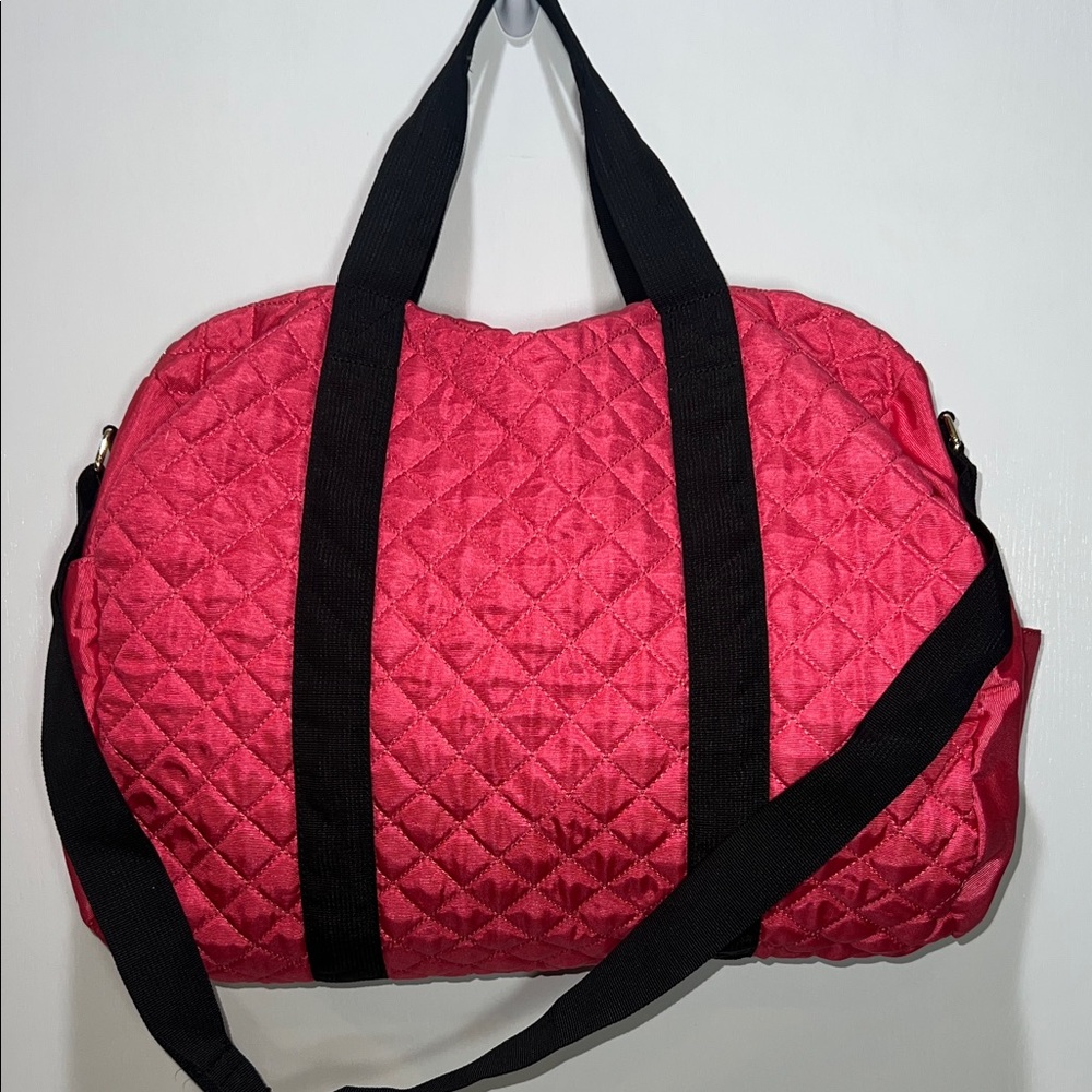 Quilted Pink Duffle Bag
